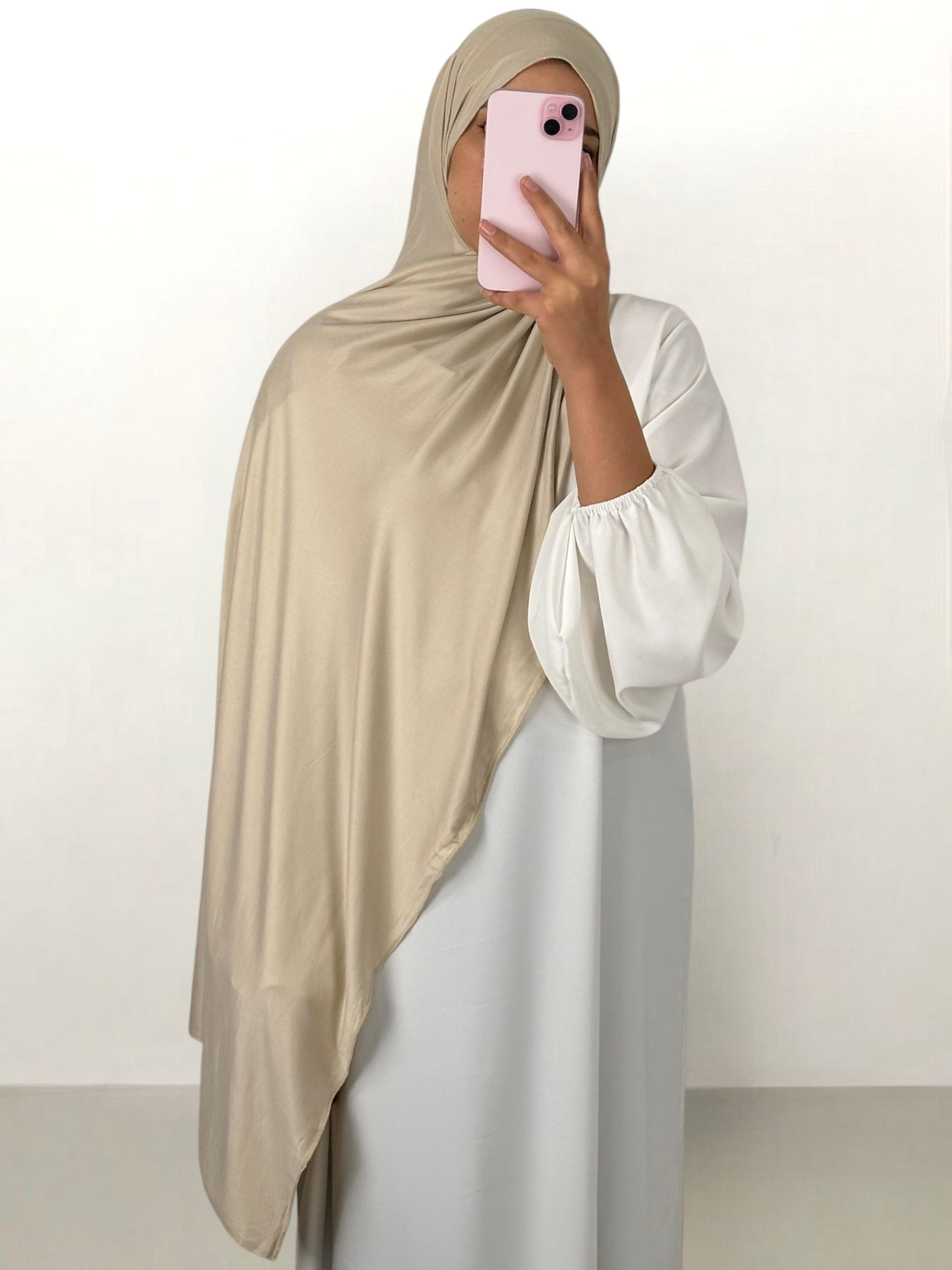 Hijab Jersey orlo cucito 50% cotone 50% viscosa