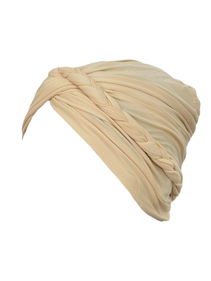 Turbante intrecciato 50% cotone 50% viscosa