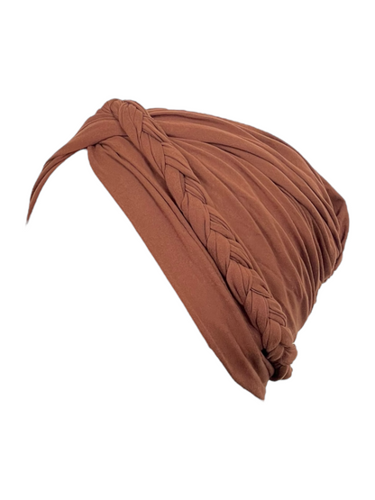 Turbante intrecciato 50% cotone 50% viscosa