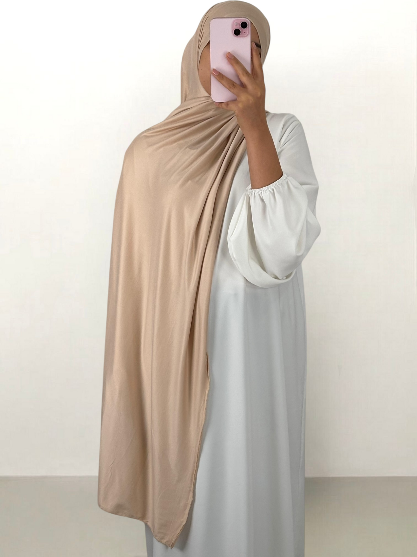 Hijab Jersey orlo cucito 50% cotone 50% viscosa