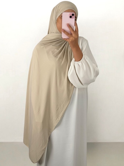 Hijab Jersey orlo cucito 50% cotone 50% viscosa