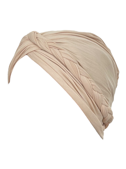 Turbante intrecciato 50% cotone 50% viscosa