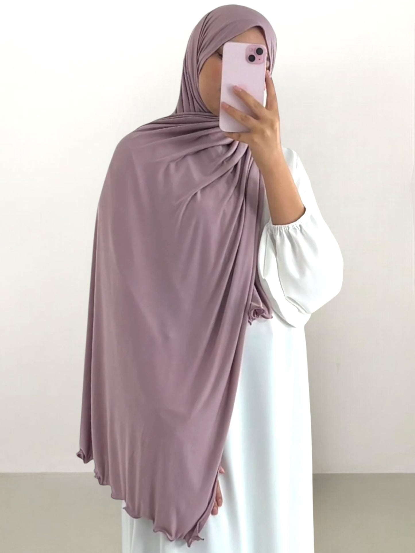 Hijab froufrou Jersey premium 50% cotone 50% viscosa