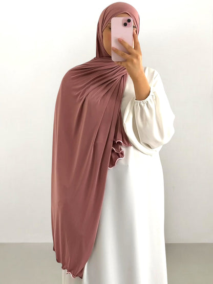 Hijab froufrou Jersey premium 50% cotone 50% viscosa